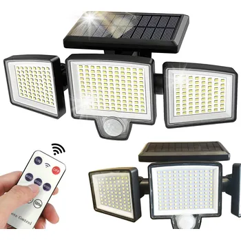 Venkovní osvětlení Bluegarden Bluegarden, LED solární lampa se senzorem pohybu 7W 6500K P60262, OGR-08398