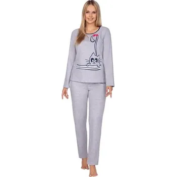 Dámské pyžamo Dámské pyžamo 639/31 REGINA šedá melír XL