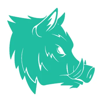 Samolepící dekorace SAMOLEPKA Divoké prase 007 pravá kanec (25 - tyrkysová) NA AUTO, NÁLEPKA, FÓLIE, POLEP, TUNING, VLASTNÍ TEXT, TISK, AUTOSAMOLEPKY.cz, POLEPY, OBRÁZEK, LOGO, SAMOLEPKY