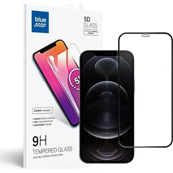 Blue Star ochranné sklo na displej Apple Iphone 12 Pro Max , 5D Full Cover s rámečkem , černé