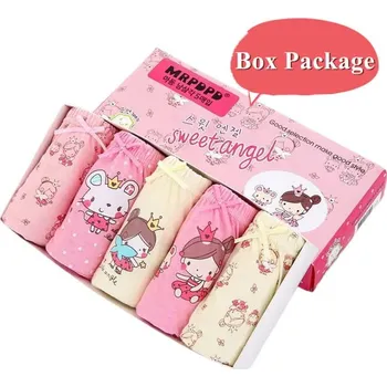 Unicorn (Jednorožci) SADA 5 KS bavlněných dívčích kalhotek (2-14 let) Barva: GS007-Box Package, Velikost: 80 (10-11 let)