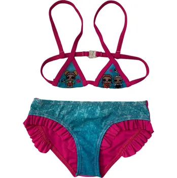 Dívčí plavky Eplus Dívčí plavky - LOL tmavě růžové Velikost - děti: 104