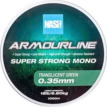 Nash Vlasec Armourline Mono Green 0,35mm/15lb 1000m
