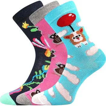 Dětské ponožky 057-21-43 IX mix D - holka 35-38 (23-25)