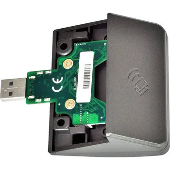 Čtečka magnetické karty Virtuos Čtečka RFID karet pro XPOS, 125 kHz, USB, šedá KBB9713