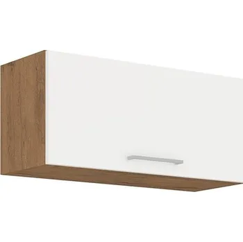 Kuchyňská skříňka Uzavřená horní skříňka Woodline 80 GU-36 1F, Barva: Dub lancelot / bíly lesk MIRJAN 5902928815986