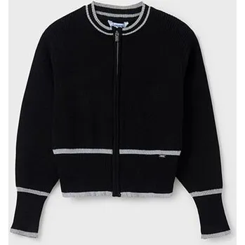 Dívčí oblečení dívčí černý svetr na zip Mayoral 6339-89 velikost 164