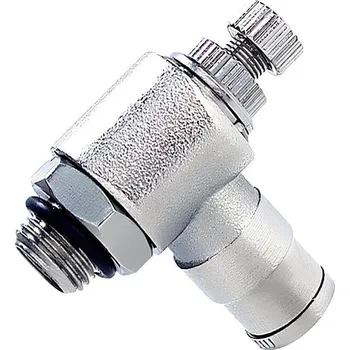 Ventil Pneumatics & Hydraulics Rohový škrtící ventil na odfuku 6 - G1/4"