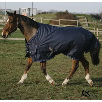 Deka pro koně Deka výběhová EquiTheme -CLASSIC 600D 0G- - Tmavě modrá - 145cm
