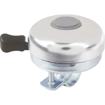 Zvonek na kolo M-WAVE ZVONEK OCEL / Al 54MM STŘÍBRNÝ