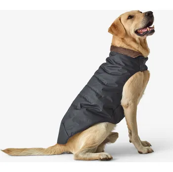 Obleček pro psa SOLOGNAC Vesta pro psa hřejivá S KAŠTANOVÁ|ŠEDÁ