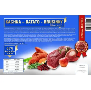 Krmivo pro psa BARDOG Lisované krmivo KACHNA – BATATO – BRUSINKY 4kg
