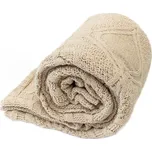 Deka beránek, 150 × 130 cm, krémová, 100% polyester QK-080
