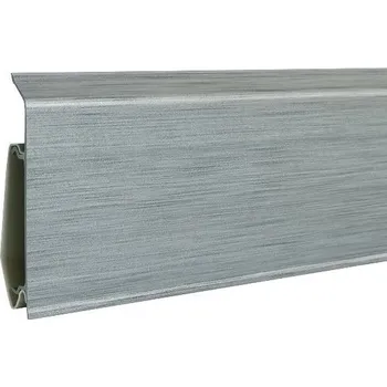 Podlahová lišta Soklová lišta Evo, 2500 × 70 × 21 mm, plast, Inox LIP--25710039E
