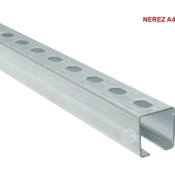 Stavební profil A4 Montážní profil MS 38/40/2,0mm NEREZ V4A