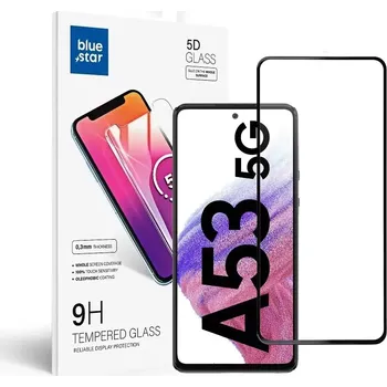 Blue Star ochranné sklo na displej Samsung A53 5G (full glue/case friendly), černé Tempered Glass