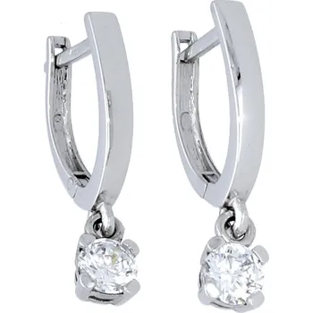 Náušnice Goldstore Náušnice s visací ozdobou bílé zlato Váha: 1.92 g