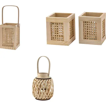 Lucerna LIVARNO home Dřevěná lucerna