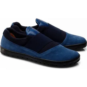 Pánská sportovní obuv ZAQQ QENT 37-48 VELUR/NAPPA Broušená kůže, hlazená podšívka Modrá 37