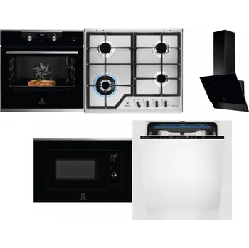 Set domácích spotřebičů ELECTROLUX KODEC75X2 + ELECTROLUX KGS64362XX + ELECTROLUX LFV616K + ELECTROLUX LMS2203EMX + ELECTROLUX EES48200L