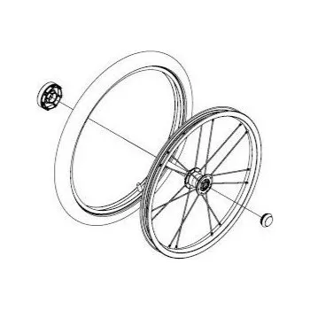 vozík za kolo Thule Wheel Assy R - 18" 54553
