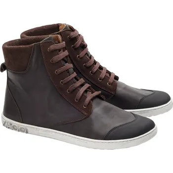 Dámská zdravotní obuv ZAQQ MINSQ 41-48 NAPPA/VELUR/RUBBER Pogumovaná hlazená i semišová kůže Hnědá tmavá 44