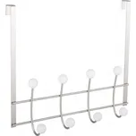 Walteco Věšák na dveře 4 háčky, zavěšení 20mm, matný nikl, 5 ks