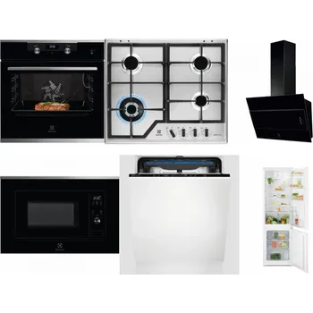 Set domácích spotřebičů ELECTROLUX KODEC75X2 + ELECTROLUX KGS64362XX + ELECTROLUX LFV316K + ELECTROLUX LMS2203EMX + ELECTROLUX EES48200L + ELECTROLUX LND5FE18S