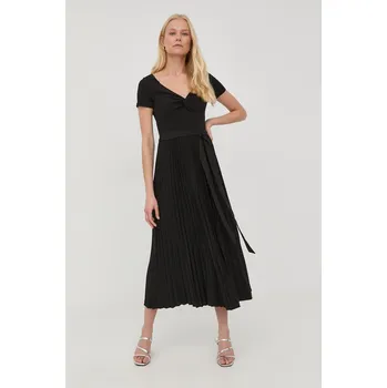 Dámské šaty Šaty Guess černá barva, midi WBGK86.WE6D1 99X, vel. XS