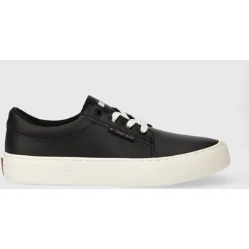 Pánské tenisky Sneakers boty Tommy Jeans TJM VULC. SKATE DERBY ESS černá barva, EM0EM01400 99X, EUR 46