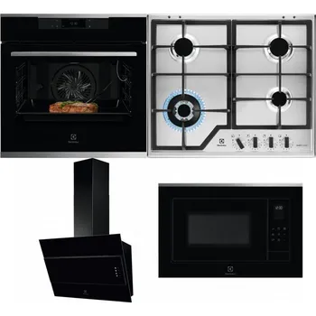 Set domácích spotřebičů ELECTROLUX KOEBP39X + ELECTROLUX KGS64362XX + ELECTROLUX LFV316K + ELECTROLUX LMS4253TMX