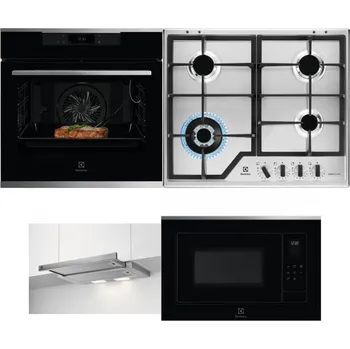 Set domácích spotřebičů ELECTROLUX KOEBP39X + ELECTROLUX KGS64362XX + ELECTROLUX LFP326S + ELECTROLUX LMS4253TMX