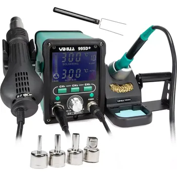 Páječka Pájecí stanice Yihua 995D+ 720W 2v1 HotAir + Žehlička 100-480°C