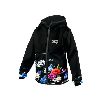 Kojenecká bunda Wamu Softshellová bunda dětská Luční kytky Vel. 104-110