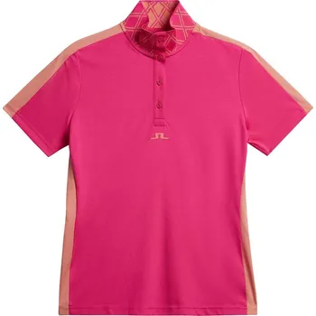Dámské tričko J.Lindeberg Pip dámské polo, fuchsia purple dámské, XS