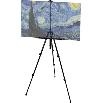 Onpira Černý kovový výstavní stojan/stativ 160 cm