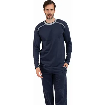 Pánské pyžamo Pánské pyžamo ITALIAN FASHION ZBYSZEK dlouhé tmavě modrá XXL 0