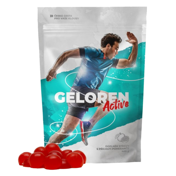 Geloren ACTIVE 400g (90tb) - červený pomeranč