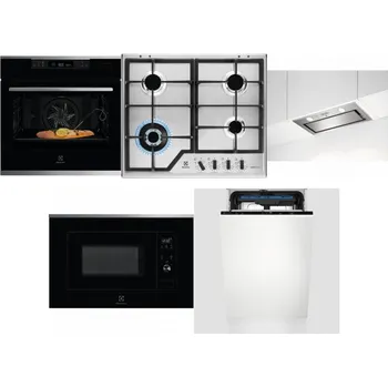 Set domácích spotřebičů ELECTROLUX KOBCS31X + ELECTROLUX KGS64362XX + ELECTROLUX LFG716X + ELECTROLUX LMS2203EMX + ELECTROLUX EEM23100L