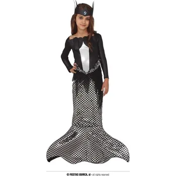 Karnevalový kostým Temná mořská víla dětský kostým 5-6 let