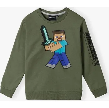 Chlapecké oblečení MIKINA MINECRAFT > varianta 264 tm. zelená Barva: 264 tm. zelená, Velikost: 140