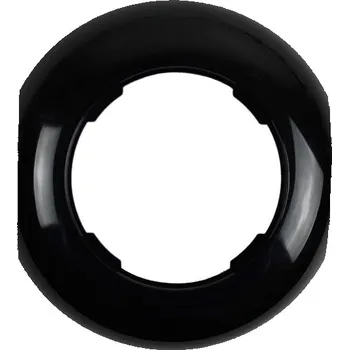 Elektrická zásuvka Elhard Klasik KL3008B rámeček 1x středový černý