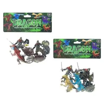 Zestaw figurek rycerze i smoki MIX