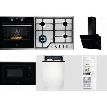 Set domácích spotřebičů ELECTROLUX KODEC75X2 + ELECTROLUX KGS64362XX + ELECTROLUX LFV316K + ELECTROLUX LMS4253TMX + ELECTROLUX EEM23100L + ELECTROLUX LNT3LF18S