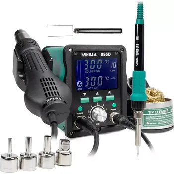 Páječka Pájecí stanice Yihua 995D 720W s horkovzdušnou páječkou a žehličkou 100-480 °C