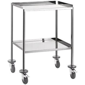 MEDICART 71, instrumentační vozík, 610x450x865 mm, leštěný nerez