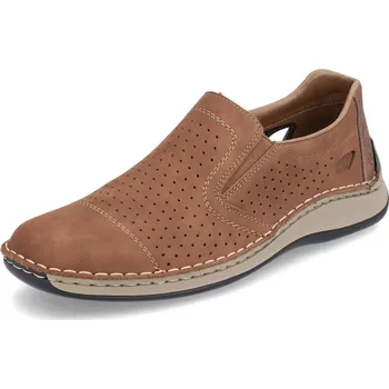 Pánské polobotky PÁNSKÉ POLOBOTKY RIEKER 05286-24 HNĚDÁ Barva: HNĚDÁ, Velikost: 41