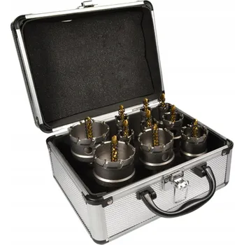 Vrták Black Sada korunkových vrtáků do kovu 10ks 16-53 mm