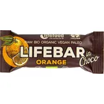LifeFood - Tyčinka Lifebar pomeranč v čokoládě BIO, 40 g CZ-BIO-001 certifikát CZ-BIO-001 certifikát