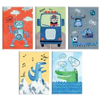 Set školních potřeb Zeszyt A6/32K kratka Boy's card (12szt) TOP2000